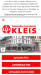 Mobile Screenshot of gesundheitszentrum-kleis.de